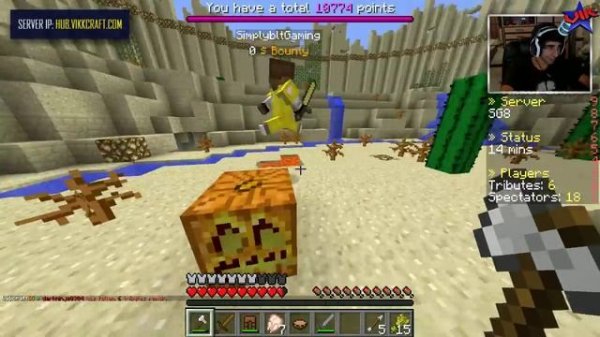 Minecraft *EPIC* Hunger Games #331 "LIVE WINSTREAK CHALLENGE!" with Vikkstar