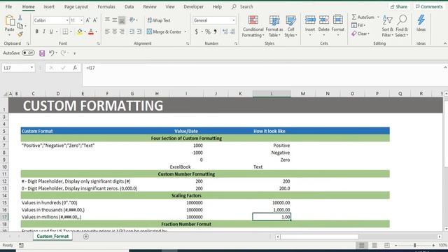 How to use custom format in MS Excel - Part 1 (Basic) смотреть онлайн