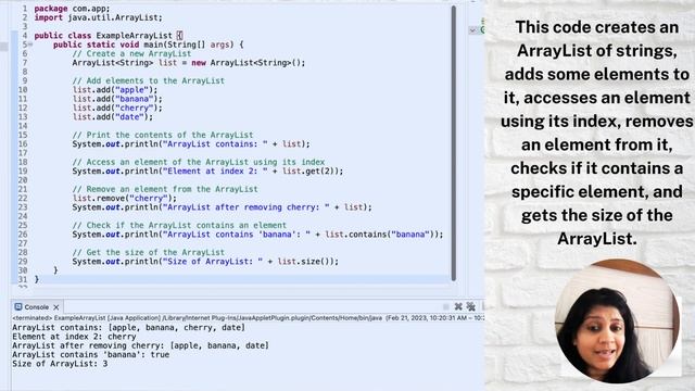ARRAYLIST in Java? смотреть онлайн