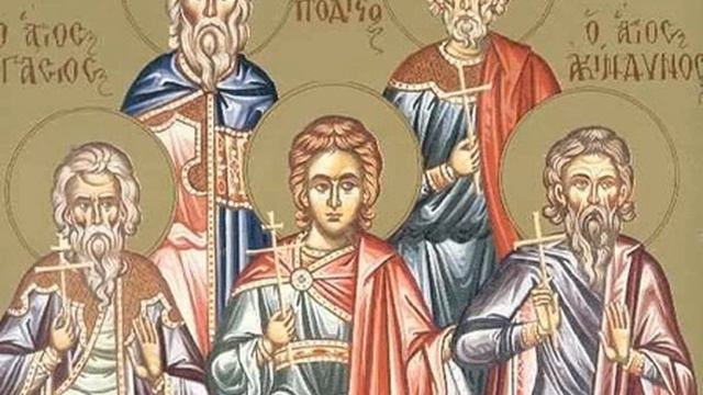 Тропарь, кондак и величание мчч. Акиндину, Пигасию, Аффонию, Елпидифору, Анемподисту, и иже с ними смотреть онлайн
