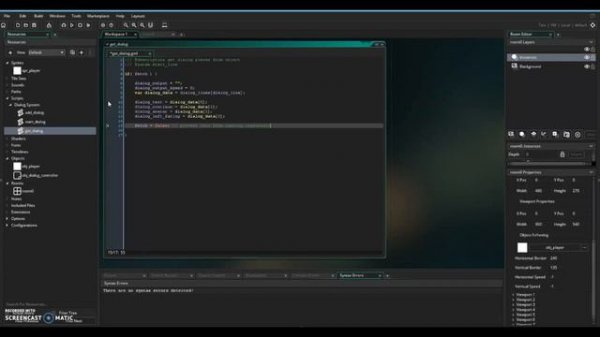 Create a dialog system in Game Maker 2