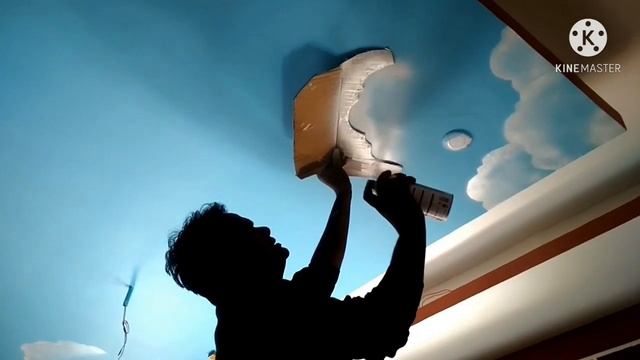 sky clouds ceiling design for interior смотреть онлайн
