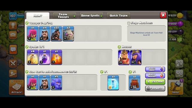 Siege Machine not Showing | Clan Castle Siege Machine Bug | New summer Update problem-Clash Of Clan смотреть онлайн