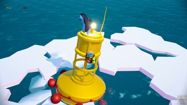 Gang Beasts.Ганг Бист. Дед Поп Рыгун, Киска и Рыбка в Аквариуме.