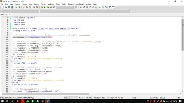 Socket Programming menggunakan Protokol SMTP смотреть онлайн