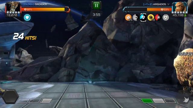 Warlock vs Thing Mcoc Aw Mini Boss Solo Polka dot node 53 смотреть онлайн