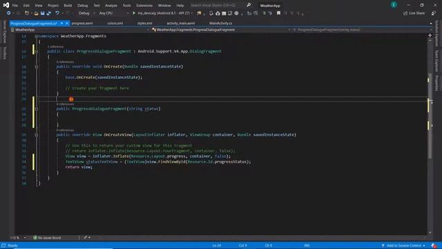 Beautiful Custom Progress Bar Setup - Xamarin Weather App смотреть онлайн
