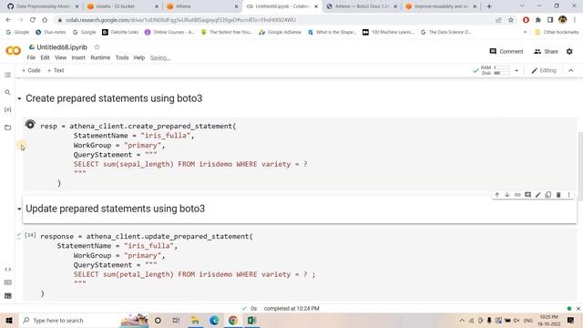 Create , Update , Delete Athena Parameterized Queries using boto3 & prevent SQL Injection Attack смотреть онлайн
