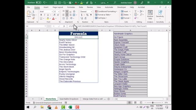 Searchable Data Validation List. Searchable Drop-Down List in Excel. смотреть онлайн