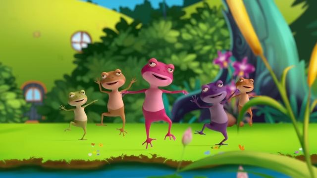 10 Little Frogs | Reverse Counting Song I नाच्दै दसवटा I Nachdai Dus I Nepali Kids Song I смотреть онлайн
