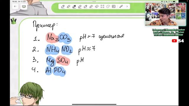 ВСЯ ХИМИЯ 9 КЛАСС Электролитическая диссоциация / Гидролиз солей WannaBeTeacher Усенов Улан смотреть онлайн
