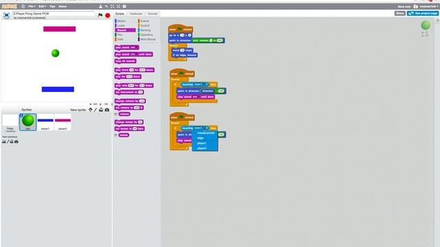 Scratch 2.0 - Create a 2-Player Pong Game (Tutorial) смотреть онлайн