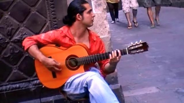 Flamenco Guitar player @ le Cathedral part 2 смотреть онлайн