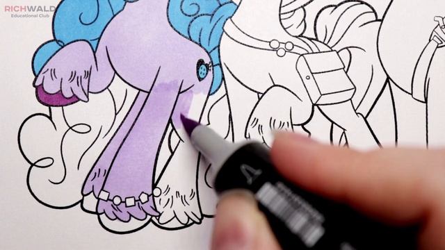 Coloring My Little Pony New Generation - Colouring Zipp, Pipp, Izzy,Hitch & Sunny смотреть онлайн