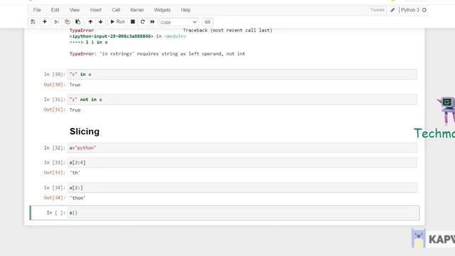 Python Strings | Python Course for Beginners | Techmaima смотреть онлайн