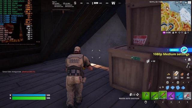 RX 580 8GB + I5-12400F | Fortnite