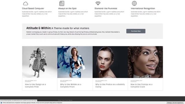 Attitude - Multipurpose WordPress Theme смотреть онлайн