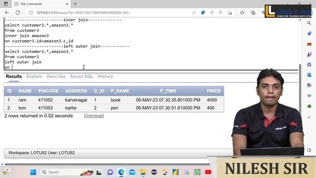 Complete SQL JOINS For Beginners | SQL JOIN Queries with Examples | SQL Tutorial in Hindi || Pune смотреть онлайн
