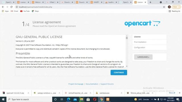 OpenCart CMS Installation on Windows 10 смотреть онлайн