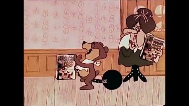 GREATEST 'TOON COMMERCIALS! - '60s - 02 - Psychedelic Sugar Crisps Cereals! Sugar Bear Cartoon! смотреть онлайн