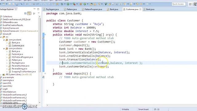 Java in Tamil - Passing Objects As Parameters to methods смотреть онлайн