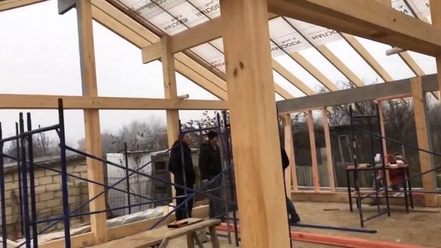 Фахверк в Крыму. Продажа дома на этапе строительства смотреть онлайн