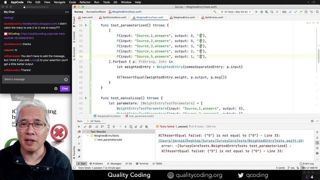 Parameterized Swift Tests in XCTest (Live Coding) смотреть онлайн