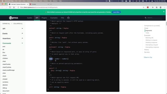 How to intercept API calls with cy.intercept() method in Cypress 6 смотреть онлайн
