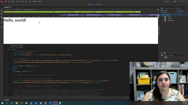 Bringing in the Bootstrap Starter Template смотреть онлайн