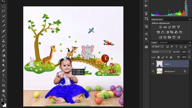 Adobe Photoshop Move Tool (V) смотреть онлайн