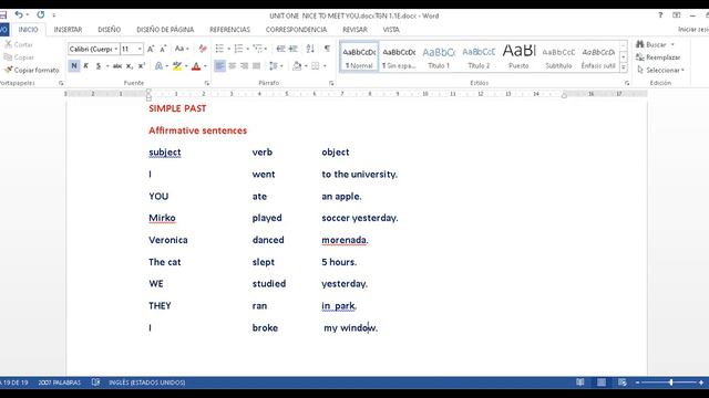 SIMPLE PAST смотреть онлайн