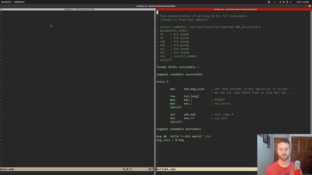 01 x64 asm : Read and Write смотреть онлайн