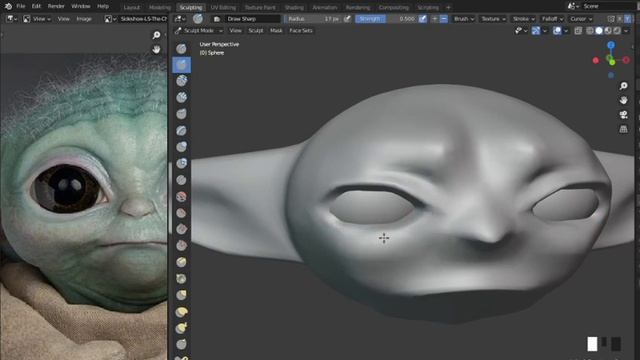 How To Make A Baby Yoda in Blender (Part 3 of 4) смотреть онлайн