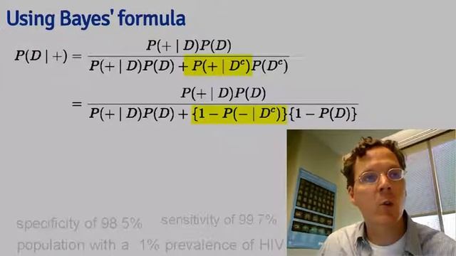 Statistical Inference, Bayes' rule Johns Hopkins University Coursera смотреть онлайн