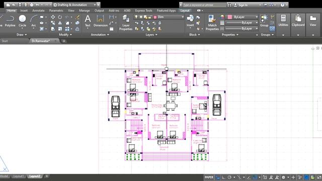 ||Autodesk AutoCAD 2018|| house plan смотреть онлайн