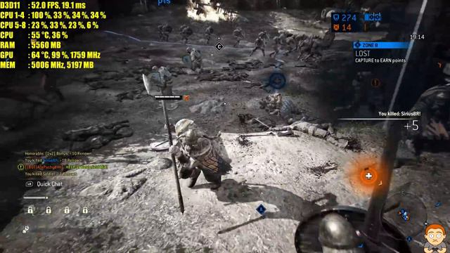 For Honor Beta Pc 4K GTX 1080 Extreme Settings Frame Rate Performance Test 7700K смотреть онлайн