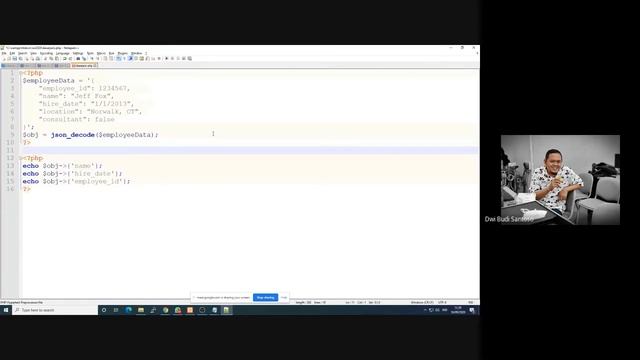 Dasar JSON dan Mengolah dengan PHP | Kuliah Web Service | Dwi Budi Channel смотреть онлайн