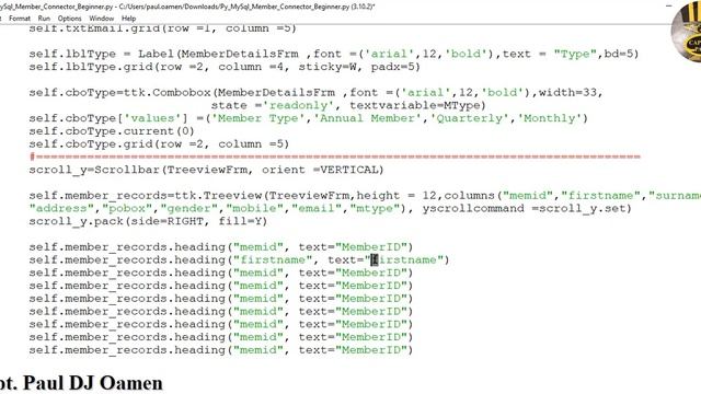 Beginners Python Tutorial with MySQL Database Connection - Part 2 of 3 смотреть онлайн