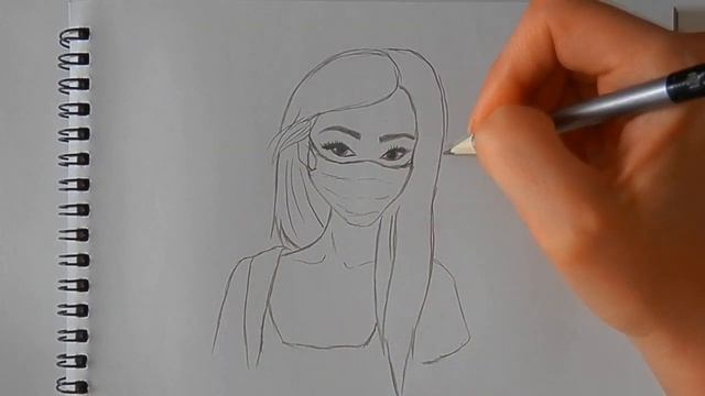 Как нарисовать ДЕВУШКУ В МАСКЕ, Рисуем Просто/780/How to draw a GIRL in a MASK смотреть онлайн