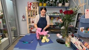 ?Упаковка одной, трёх роз и пяти роз | Мастер-класс