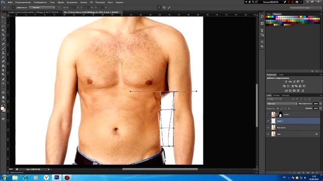 Как сделать из себя качка в фотошопе, как превратить себя в качка в фотошопе смотреть онлайн