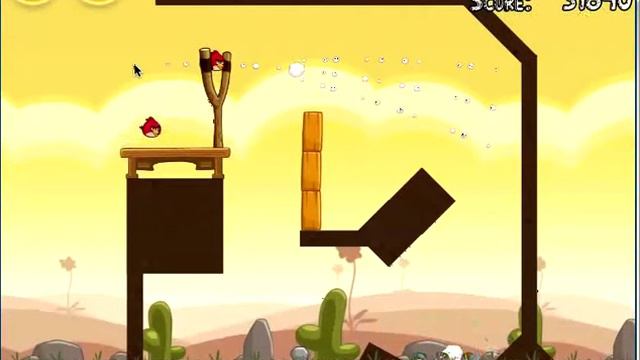 Angry Birds Google Chrome Level 3-2 3 Star Walkthrough смотреть онлайн