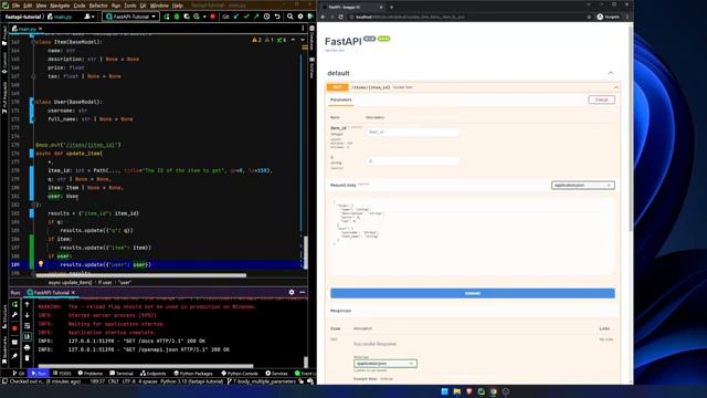 7. Fast API Tutorial Part 7 Body - Multiple Parameters смотреть онлайн