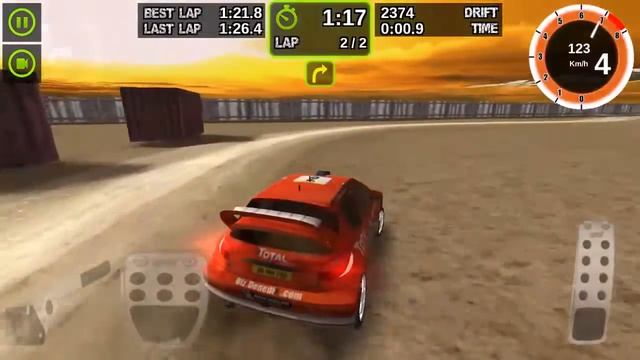 Rally Racer Dirt Mobile Game Gameplay Construction Site 2 laps 2500 Drift Challenge 1 Stage 8 смотреть онлайн