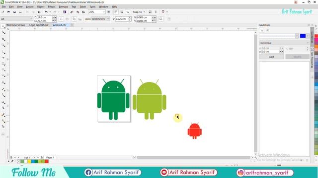Tutorial Membuat Logo Android Menggunakan Coreldraw смотреть онлайн