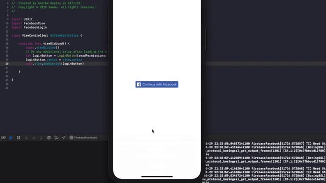 Swift Facebook Login Tutorial смотреть онлайн