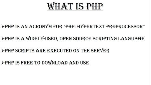 Introduction of PHP (Part-1) смотреть онлайн