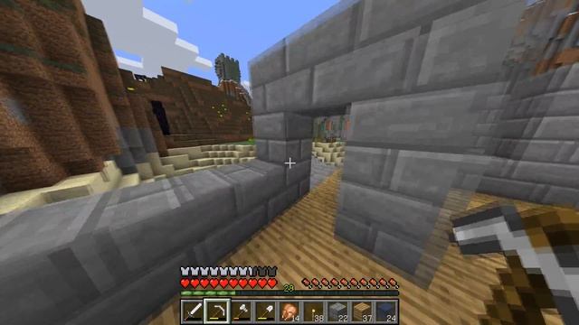Мир на прокачку в minecraft #37 - Строим дом смотреть онлайн