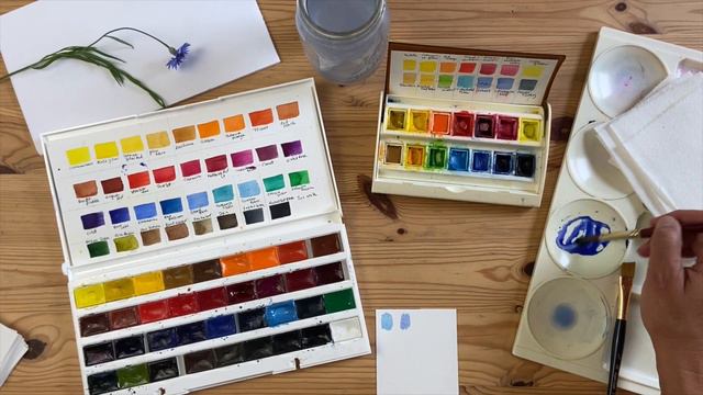 Summer Garden Watercolor Sketchbook Practice смотреть онлайн